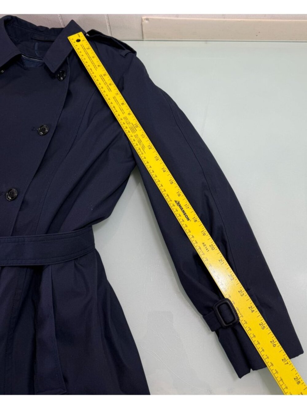 DSCP Military Trench Coat Women's 14 Long All Weather Removable Liner Air Force - Picture 10 of 14